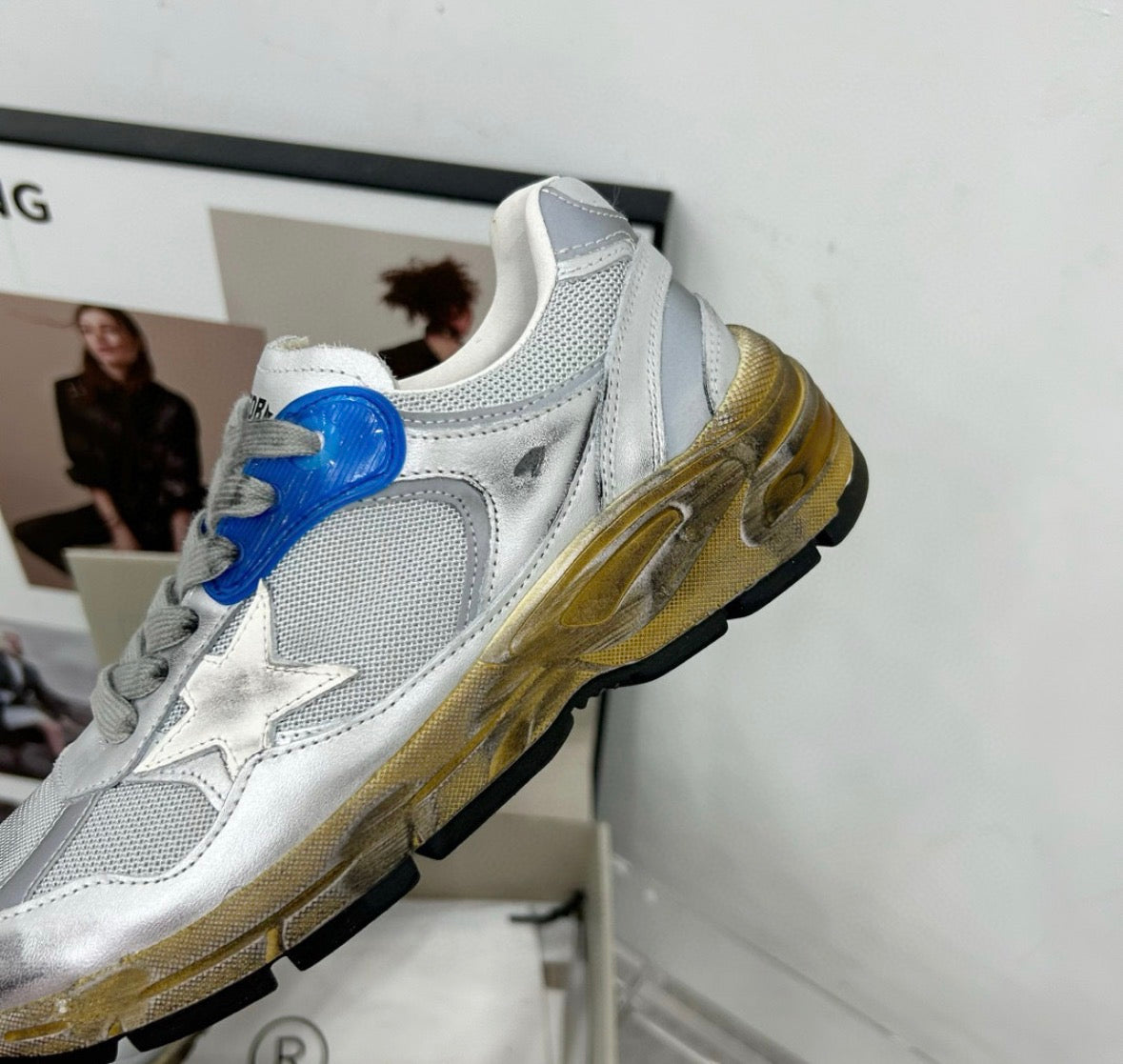 Golden goose dad star bleu